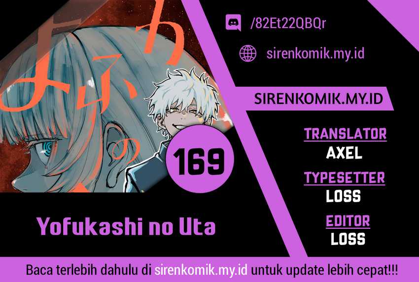 Yofukashi no Uta Chapter 169 Bahasa Indonesia