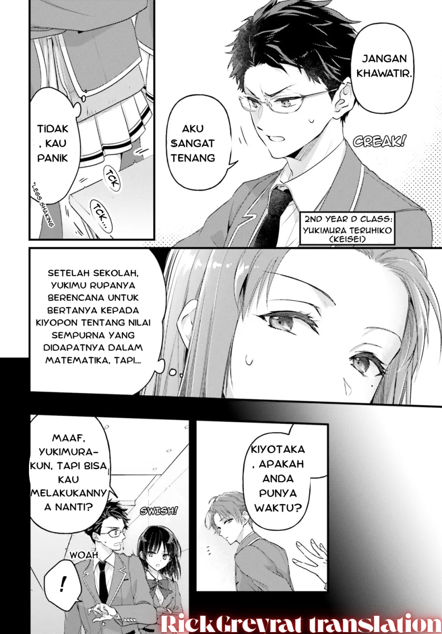 Youkoso Jitsuryoku Shijou Shugi no Kyoushitsu e 2-nensei-hen 2nd Stage Chapter 01.1 Bahasa Indonesia