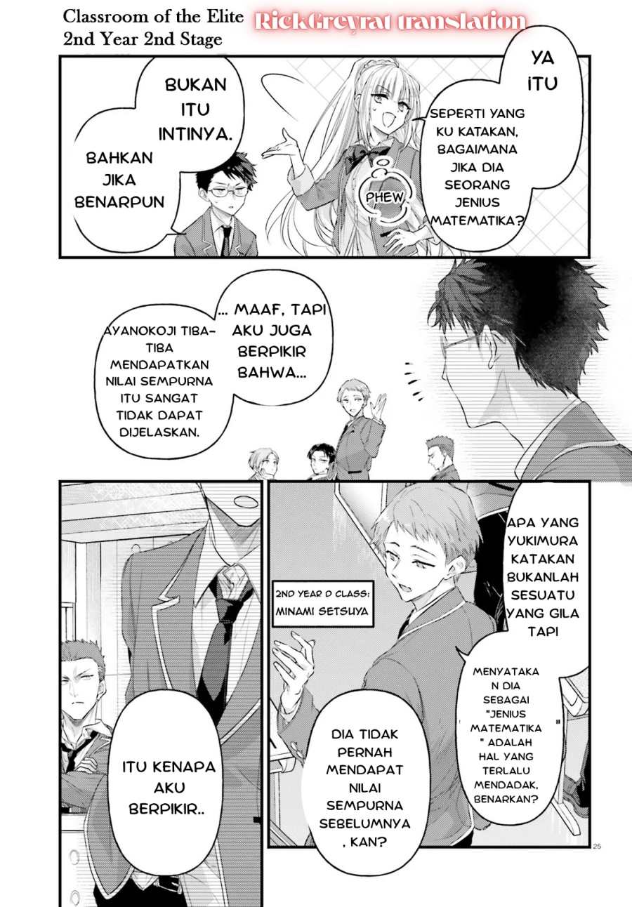 Youkoso Jitsuryoku Shijou Shugi no Kyoushitsu e 2-nensei-hen 2nd Stage chapter 1