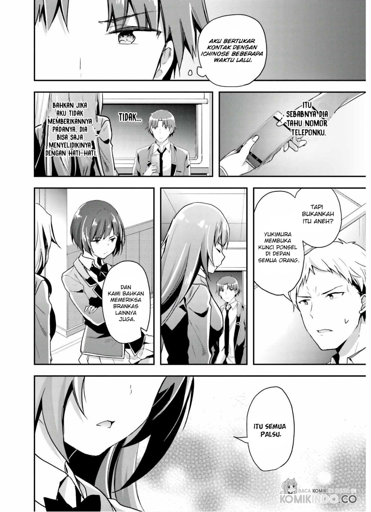 Youkoso Jitsuryoku Shijou Shugi no Kyoushitsu e chapter 49