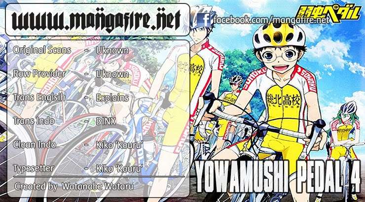 Yowamushi Pedal chapter 4