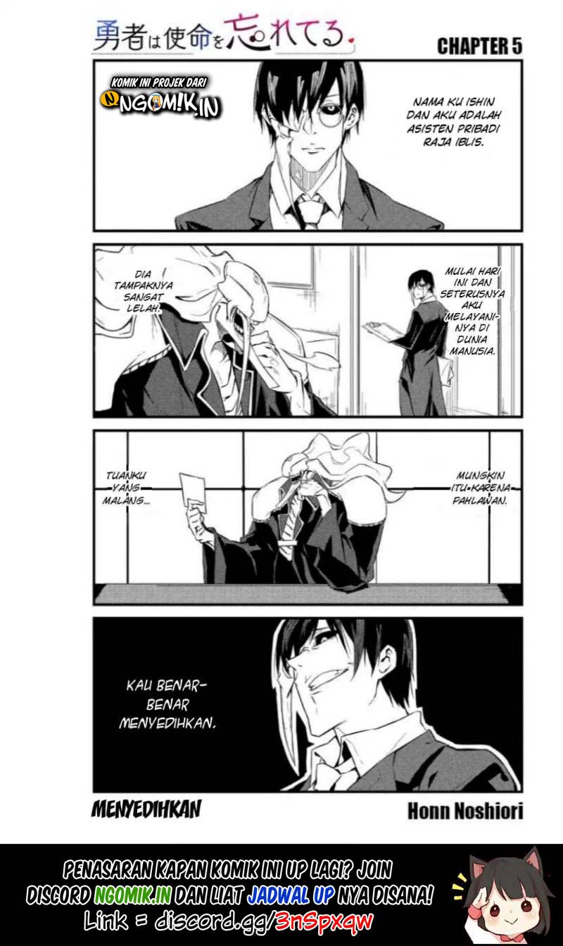 Yuusha wa Shimei wo Wasureteru Chapter 05 Bahasa Indonesia