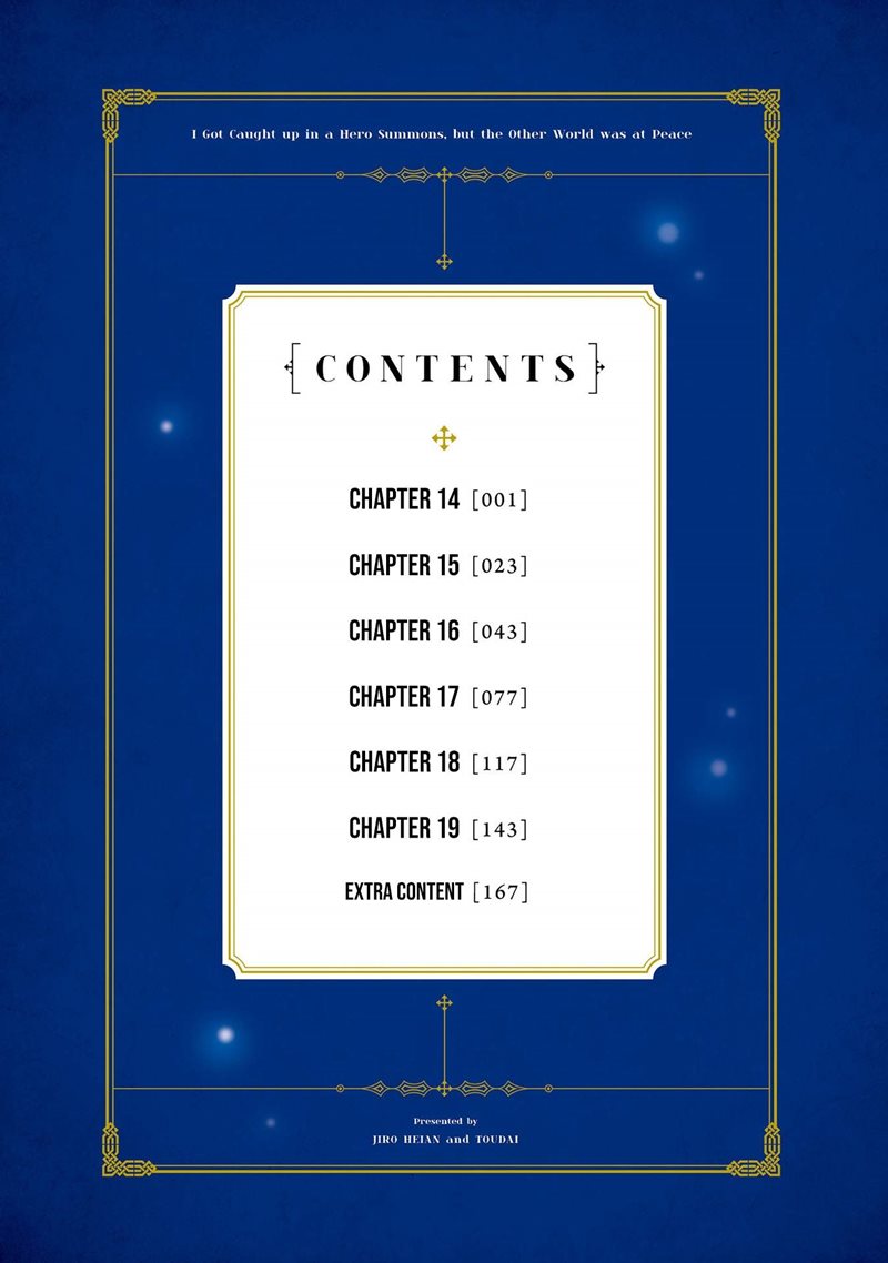 Yuusha Shoukan ni Makikomareta kedo, Isekai wa Heiwa deshita chapter 14