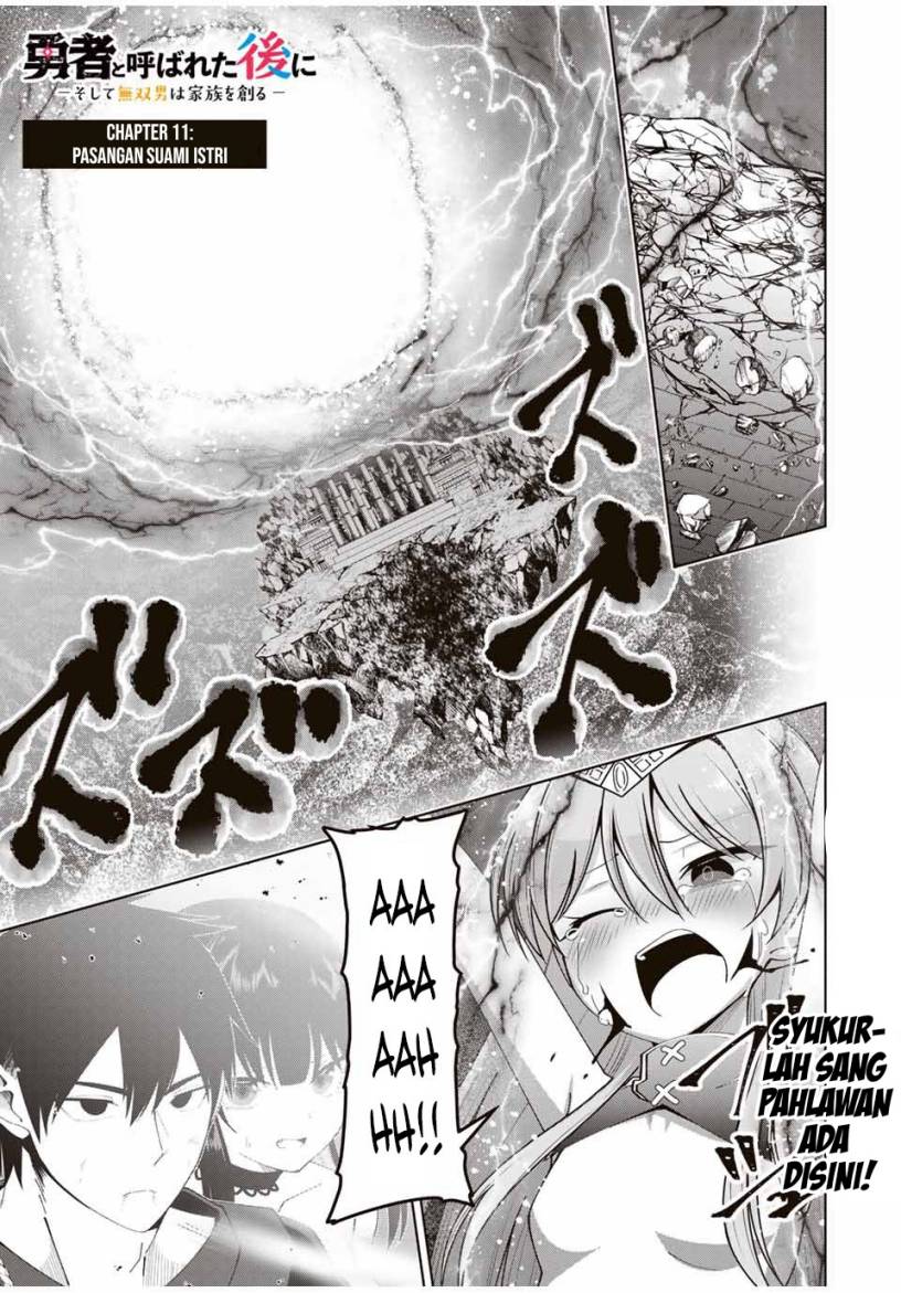 Yuusha to Yobareta Nochi ni – Soshite Musou Otoko wa Kazoku wo Tsukuru Chapter 11 Bahasa Indonesia
